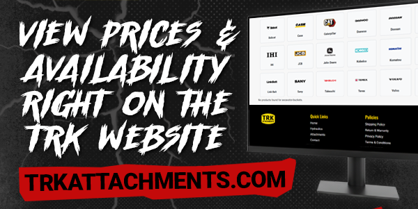Check Prices TRK Severe Duty Root Rake — Check Prices for All Excavator Brands