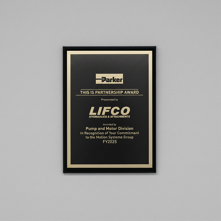 Parker Award On Wall