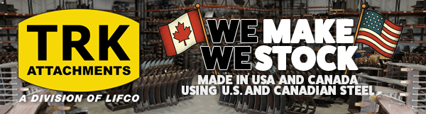 TRK Attachments — Made in USA and Canada Excavator Attachments Banner