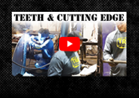 Teeth & Cutting Edge TRK manufacturing video: Teeth and Cutting Edge — precision welding for bucket teeth and cutting edges.