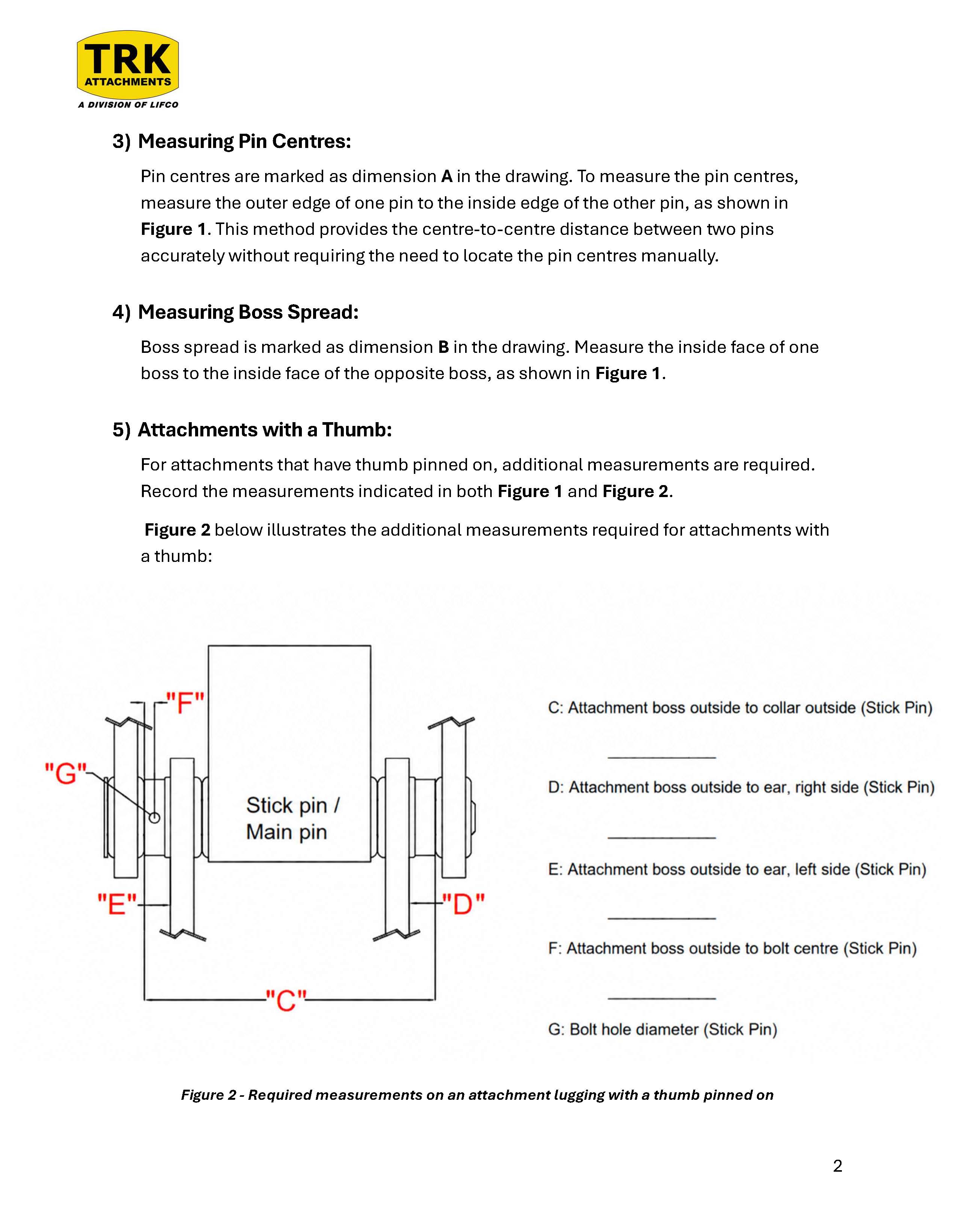 Thumbnail preview of the TRK technical bulletin about measuring attachment lugging.