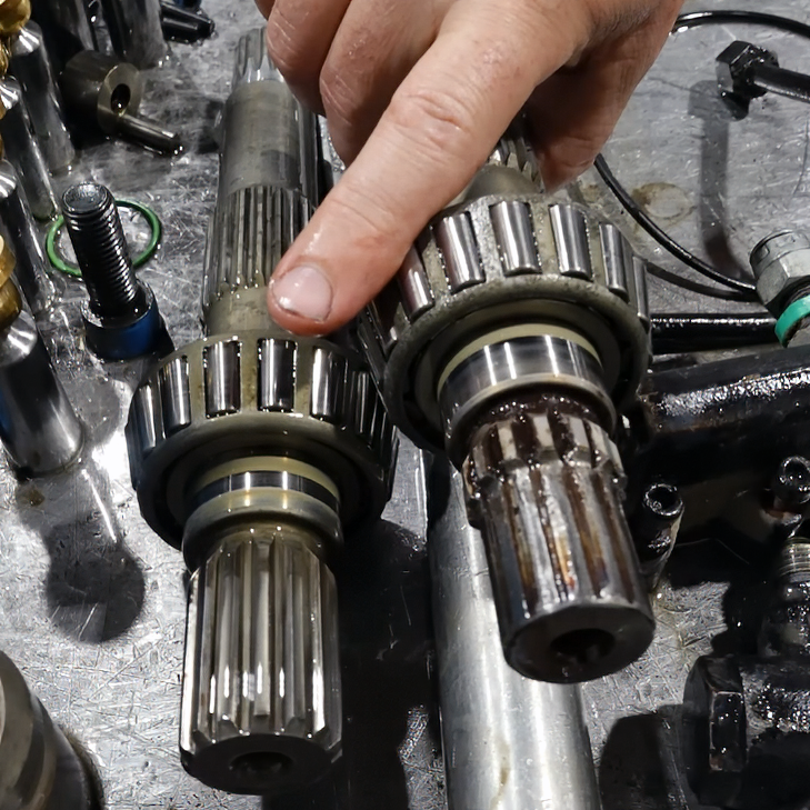Splined shaft