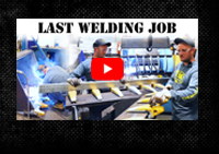 Last Welding Job TRK manufacturing video: Last Welding Job — the final quality weld before attachment completion.
