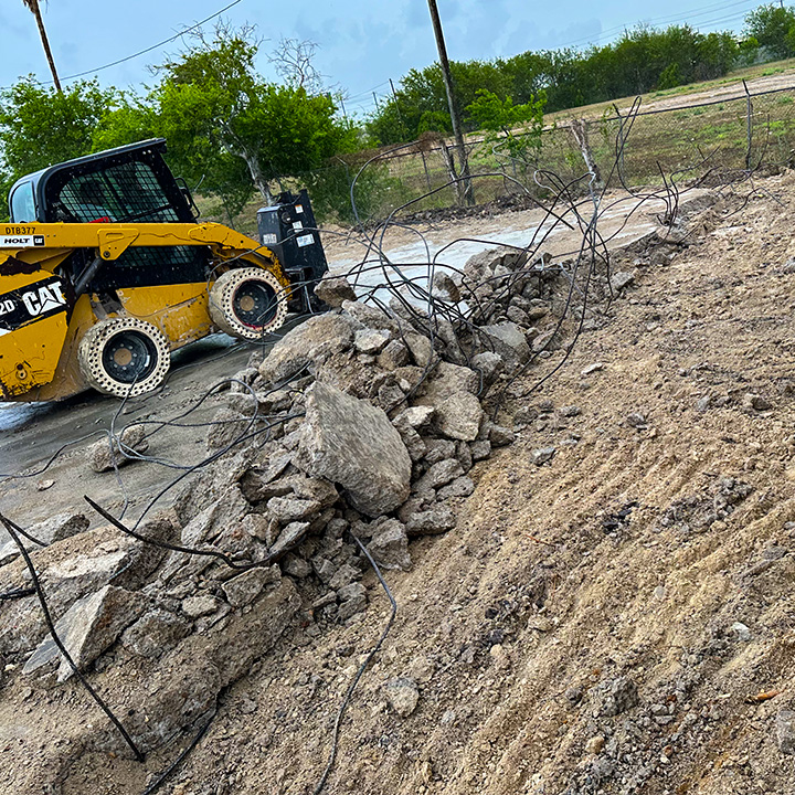 Rubble at Construction Site 