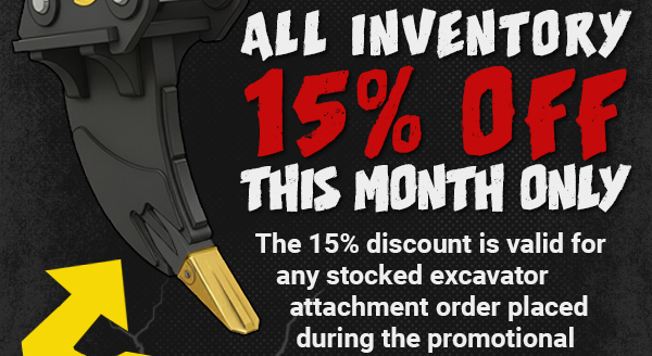 15% Off All Attachments TRK Severe Duty Multi-Grab Manual Coupler — Winter Overstock Sale