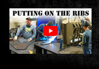 Putting on the Ribs TRK manufacturing video: Putting on the Ribs — watch how we weld reinforcement ribs onto heavy-duty buckets.